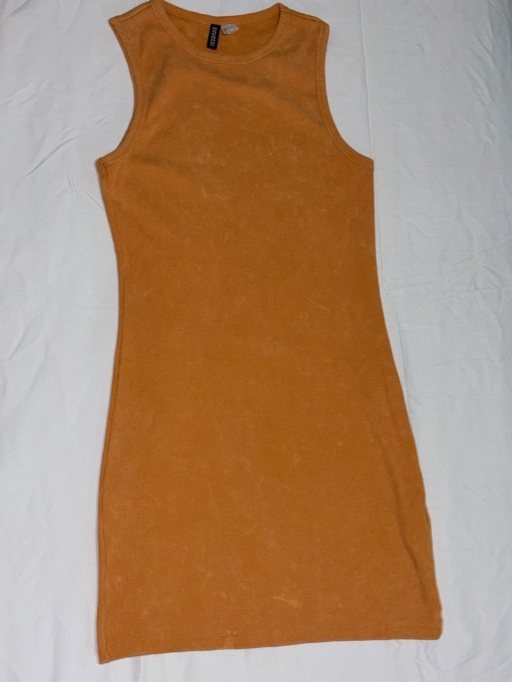 Orange bodycon dress
